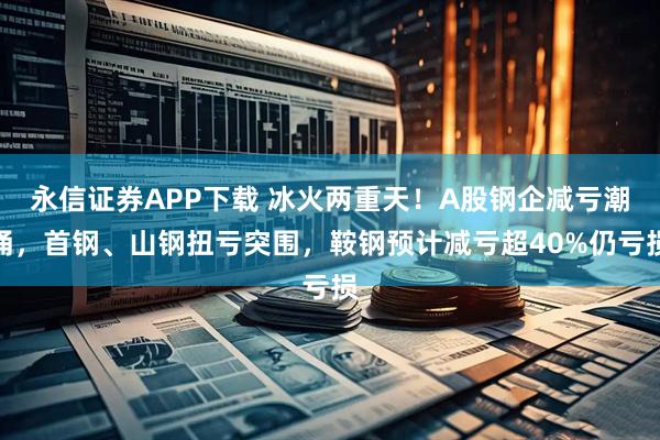 永信证券APP下载 冰火两重天！A股钢企减亏潮涌，首钢、山钢扭亏突围，鞍钢预计减亏超40%仍亏损