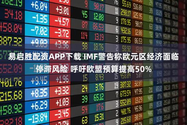 易启胜配资APP下载 IMF警告称欧元区经济面临停滞风险 呼吁欧盟预算提高50%