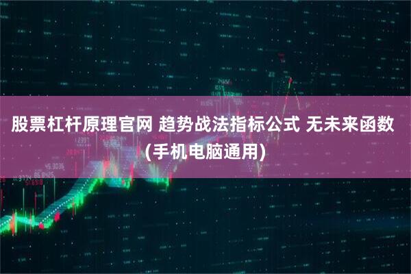股票杠杆原理官网 趋势战法指标公式 无未来函数 (手机电脑通用)